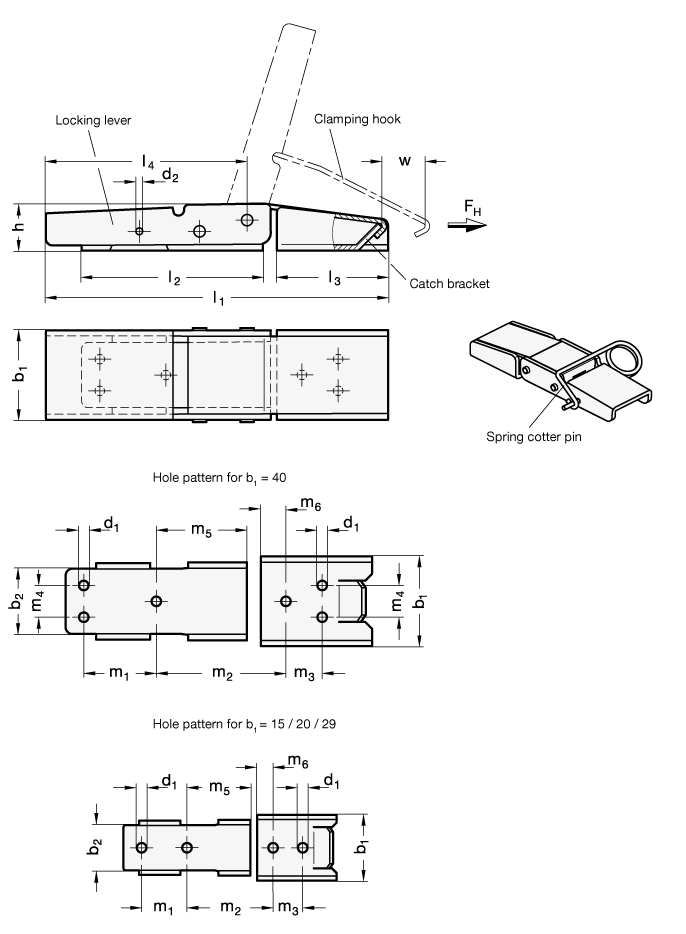 Toggle Latches GN 8330 sketch