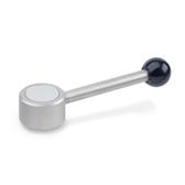 Flat Adjustable Stainless Steel Tension Levers with threaded insert GN 125.5 thumbnail