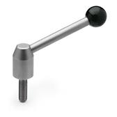 Adjustable Stainless Steel Tension Levers with threaded stud GN 212.5 thumbnail
