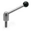 Adjustable Stainless Steel Tension Levers with threaded stud GN 212.5 thumbnail