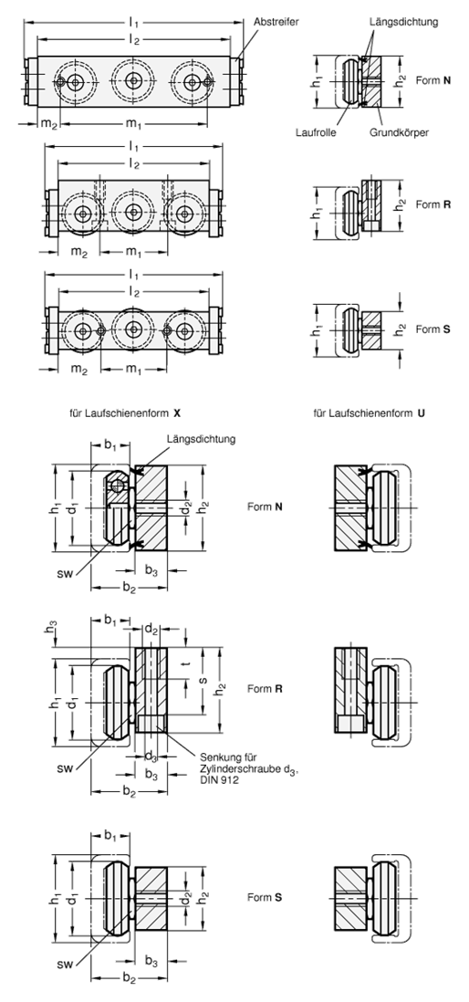 Rollenlaeufer GN 2424 Skizze