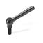 Adjustable Clamping Levers with threaded stud  steel  blackened GN 99.2 thumbnail