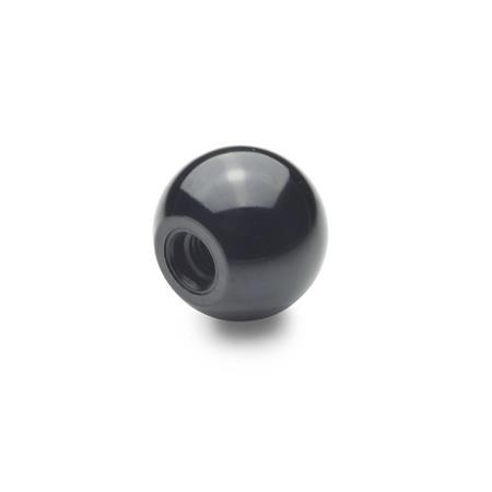 Ball Knobs with  without steel brush DIN 319