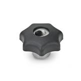 Quick Release Star Knobs Bushing  Stainless Steel GN 6336.3 thumbnail