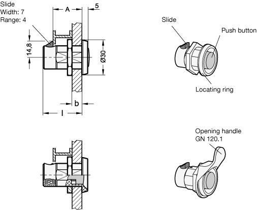 Snap Locks GN 315.1 sketch