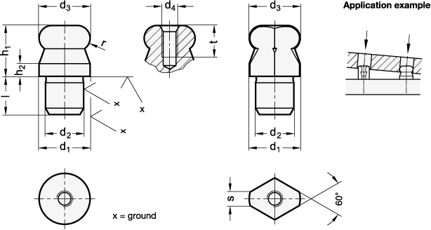 Workholding Bolts GN 6322 sketch