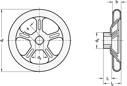 Handwheels GN 228 sketch