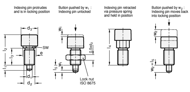 Locking Plungers GN 514 sketch