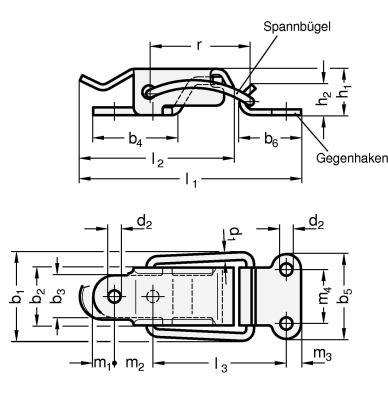 Spannverschluesse GN 832.4 Skizze