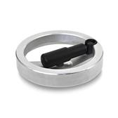 Handwheels with Retractable Handle aluminum  rim polished  handle swivelling GN 322.7 thumbnail