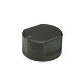 Control Knobs aluminium  black anodized GN 729 thumbnail