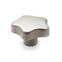 Stainless Steel Star Knobs matte shot blasted GN 5334.4 thumbnail