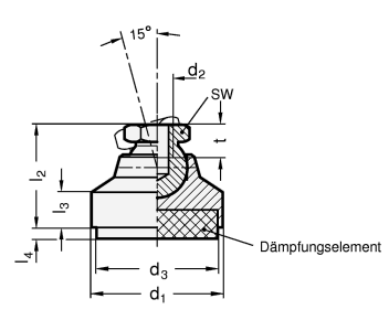 Gelenkfuesse GN 342.1 Skizze