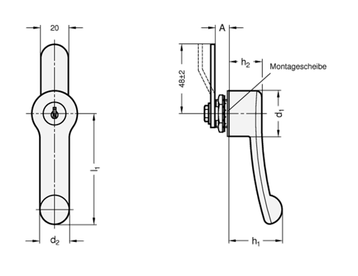 Verriegelungen GN 623.1 Skizze