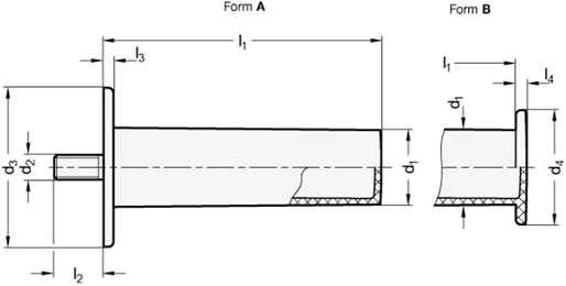 Zylindergriffe GN 539.2 Skizze