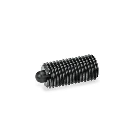 Spring Plungers Steel  blackened GN 616