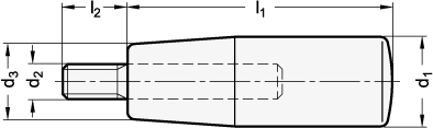 Feste Zylindergriffe GN 539 Skizze