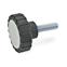 Knurled Screws threaded stud steel  zinc plated  Stainless Steel GN 7336 thumbnail