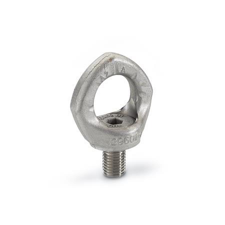 Stainless Steel Lifting Eye Bolts Rotating GN 581.5