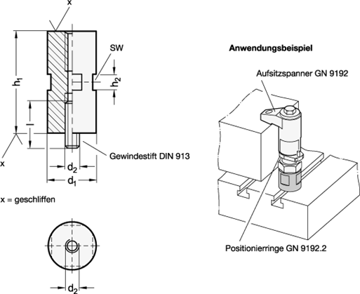 Hoehenzylinder GN 9192.3 Skizze