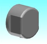 Schaltknoepfe Aluminium  schwarz eloxiert GN 729 CAD thumbnail