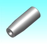 Softline Zylinderknoepfe Kunststoff  mit weicher  rutschfester Kontaktflaeche GN 519.6 CAD thumbnail